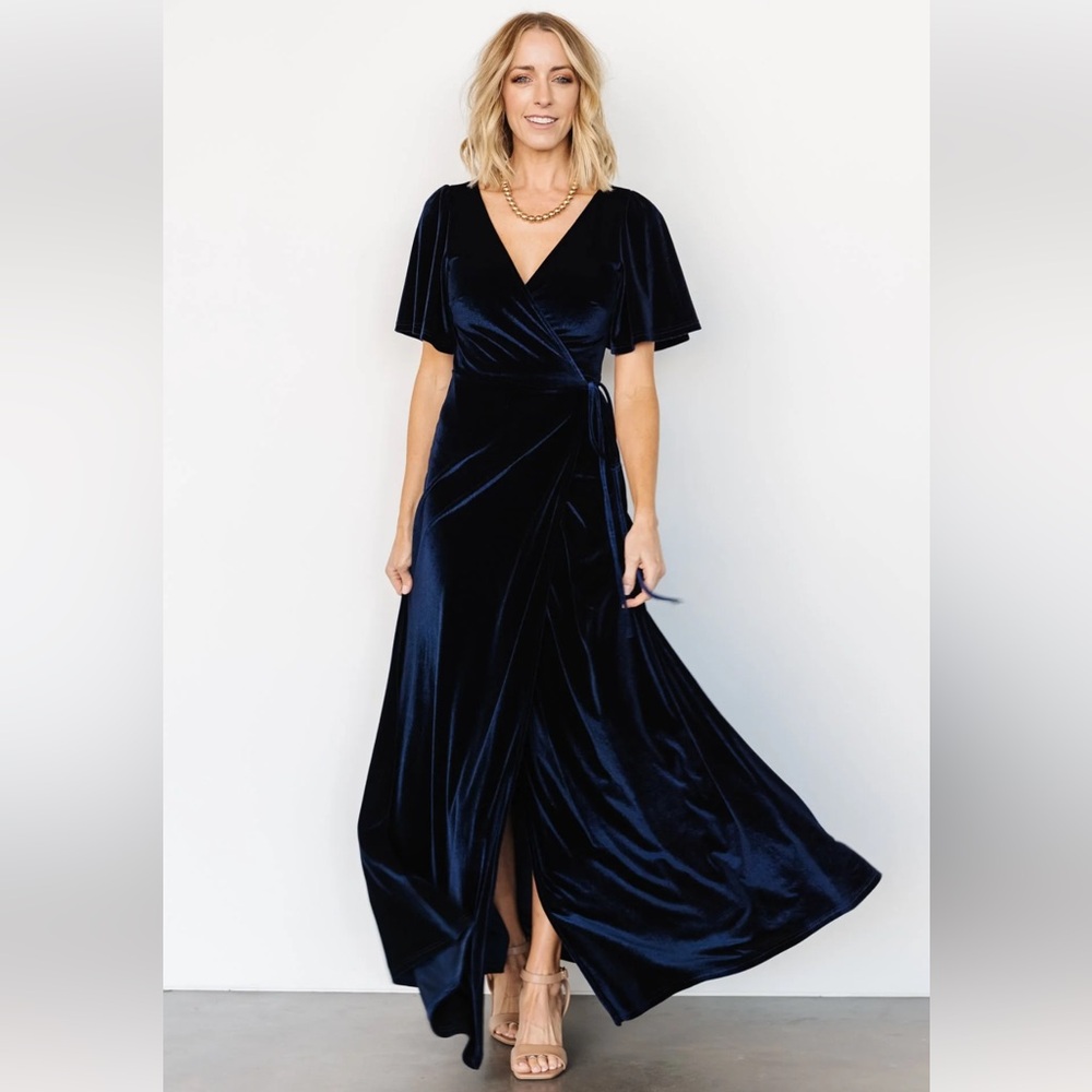 Baltic Born Velvet Wrap Dress